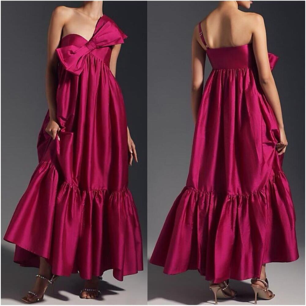 Anthropologie Atsu Bow Midi Dress X Small